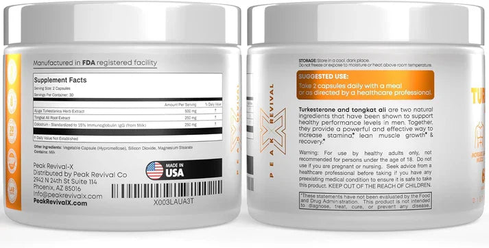 Turkesterone & Tongkat Ali Capsules