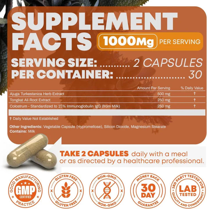 Turkesterone & Tongkat Ali Capsules